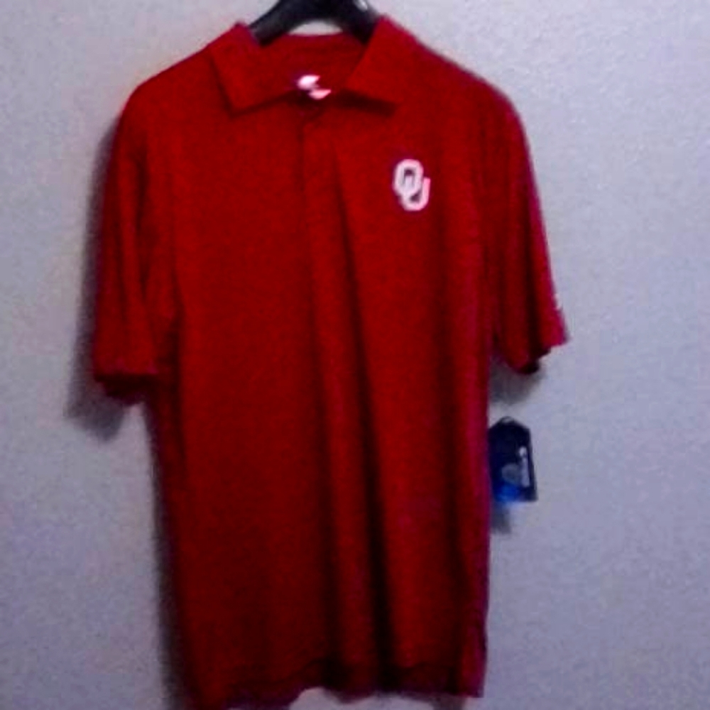 Men's OU Colosseum Polo Size Medium NWT